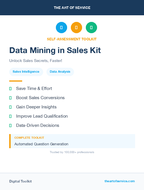 Data Mining in Sales Kit