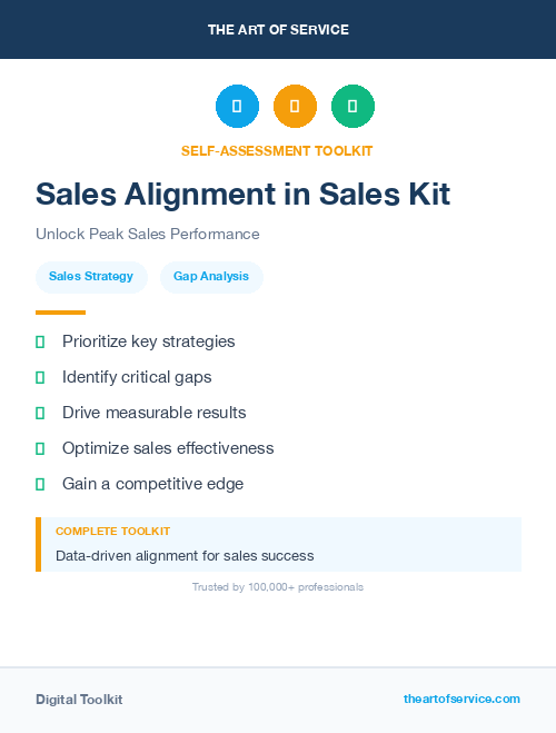 Sales Alignment in Sales Kit
