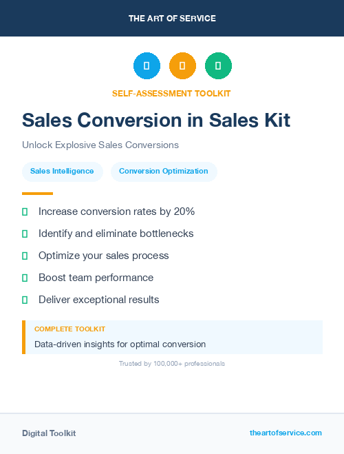Sales Conversion in Sales Kit