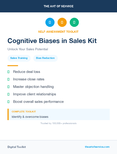 Cognitive Biases in Sales Kit