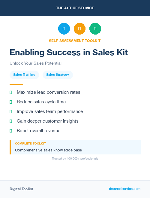 Enabling Success in Sales Kit