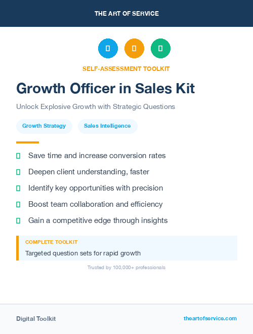 Growth Officer in Sales Kit