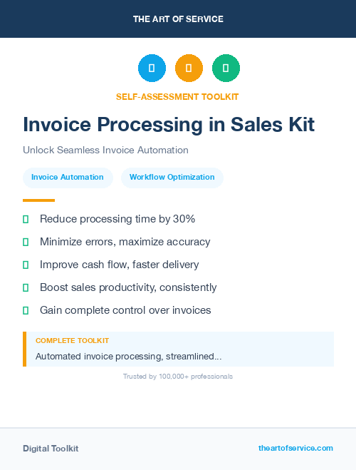 Invoice Processing in Sales Kit
