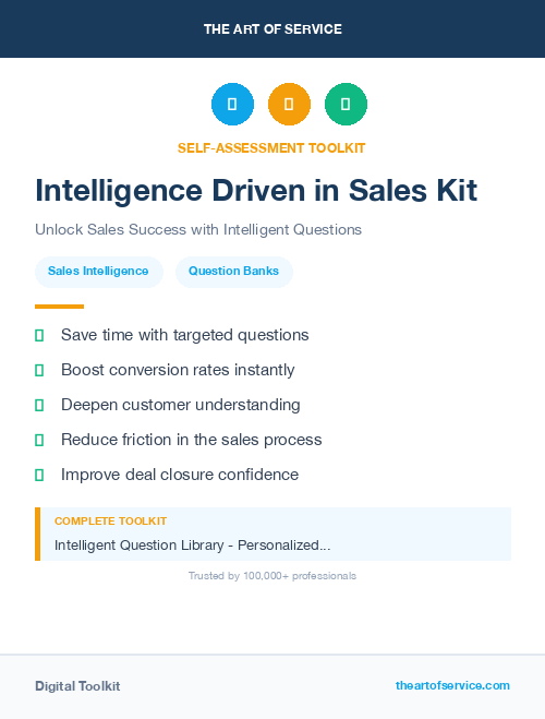 Intelligence Driven in Sales Kit