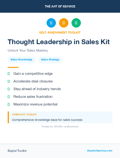 Thought Leadership in Sales Kit