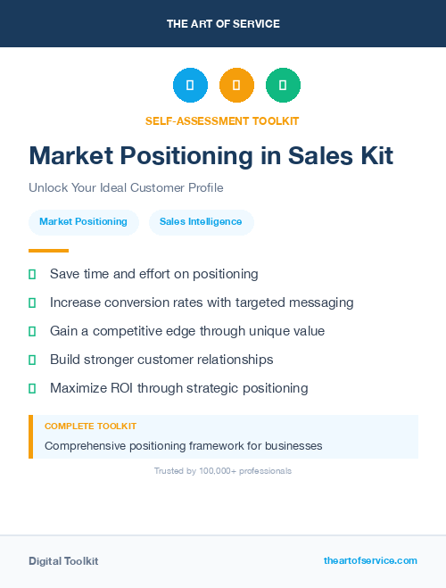 Market Positioning in Sales Kit
