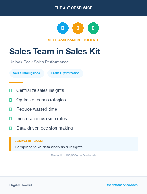 Sales Team in Sales Kit