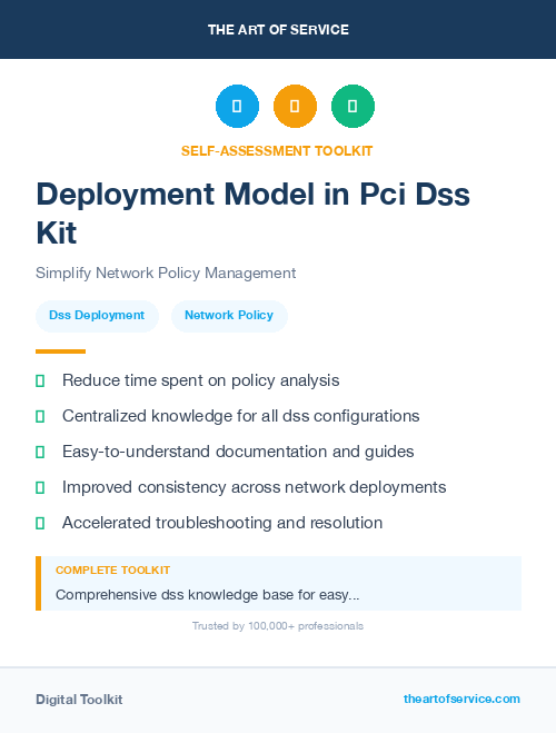 Deployment Model in Pci Dss Kit
