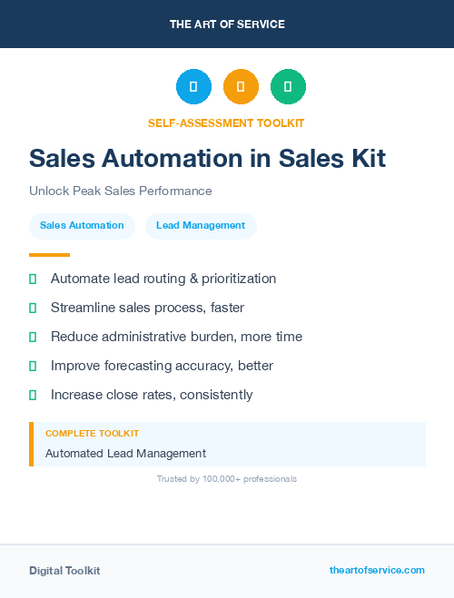 Sales Automation in Sales Kit