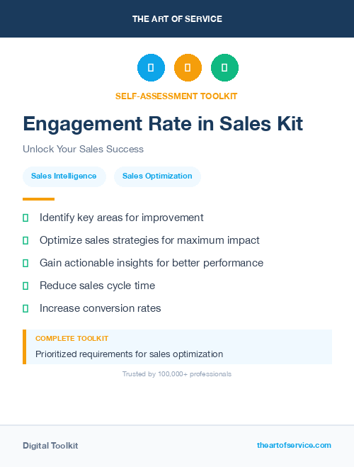 Engagement Rate in Sales Kit