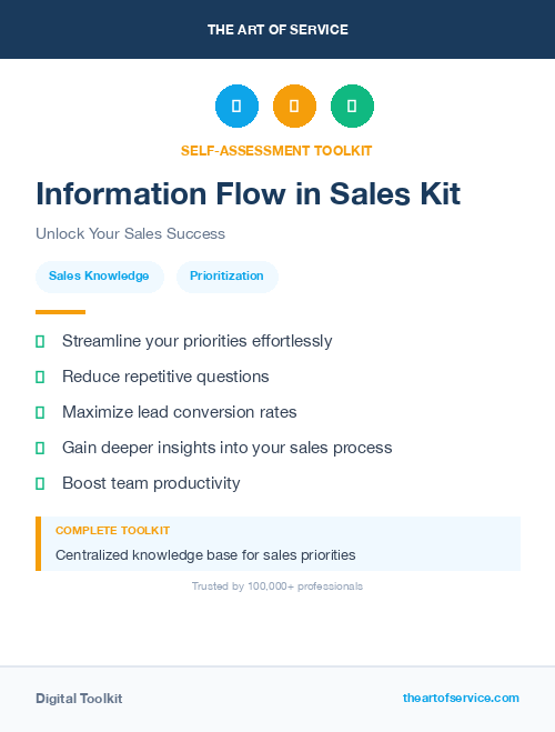 Information Flow in Sales Kit