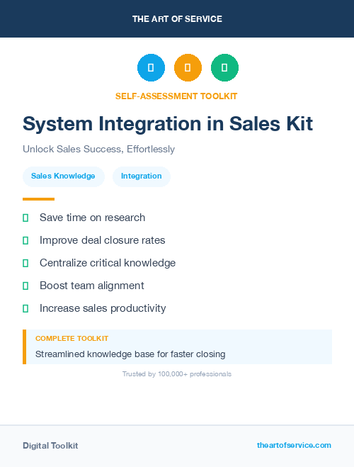 System Integration in Sales Kit