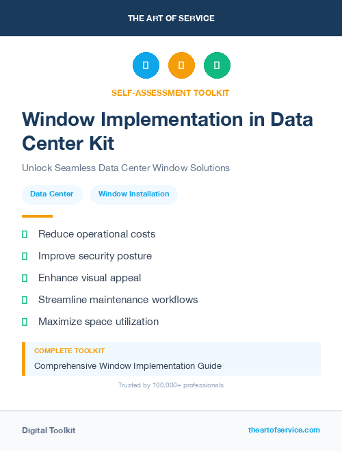Window Implementation in Data Center Kit