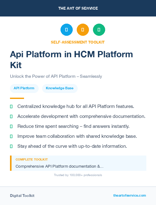 Api Platform in HCM Platform Kit