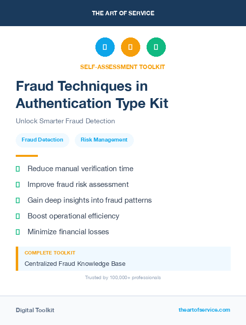Fraud Techniques in Authentication Type Kit