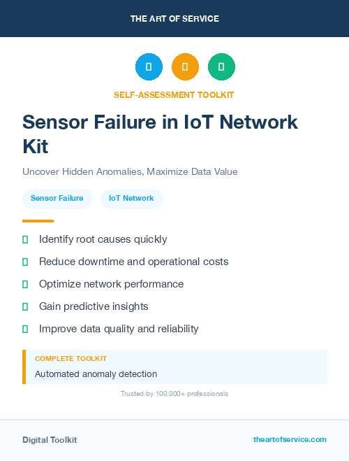 Sensor Failure in IoT Network Kit