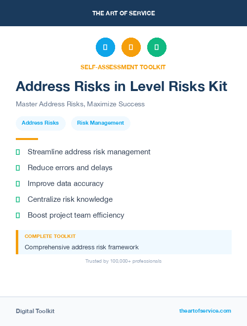Address Risks in Level Risks Kit