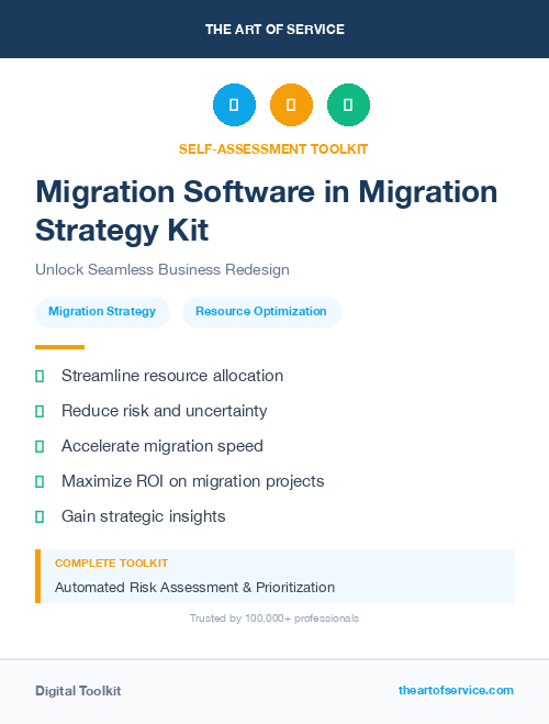 Migration Software in Migration Strategy Kit