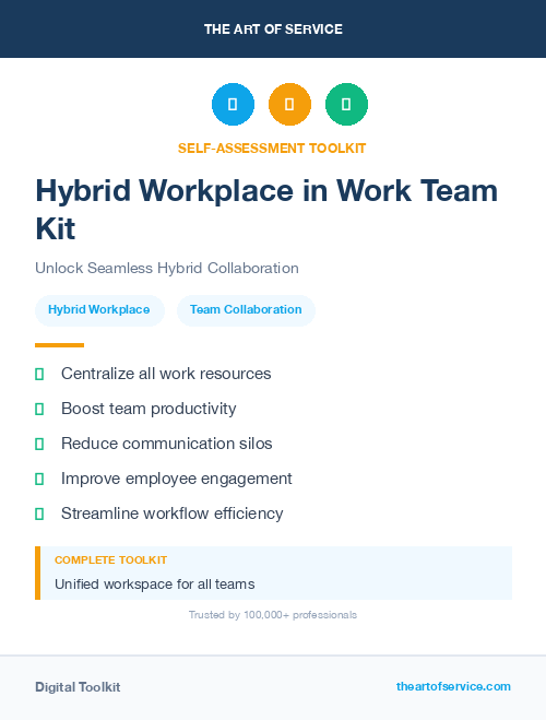 Hybrid Workplace in Work Team Kit