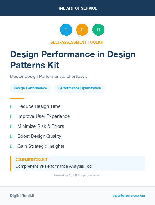 Design Performance in Design Patterns Kit