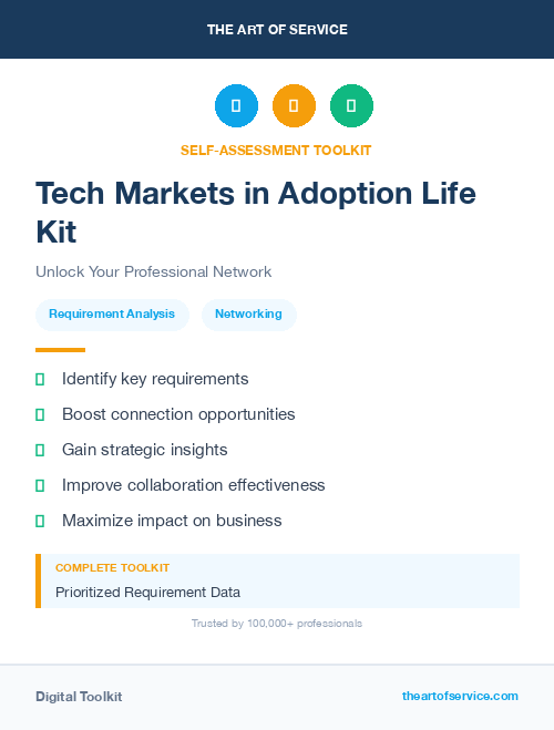 Tech Markets in Adoption Life Kit