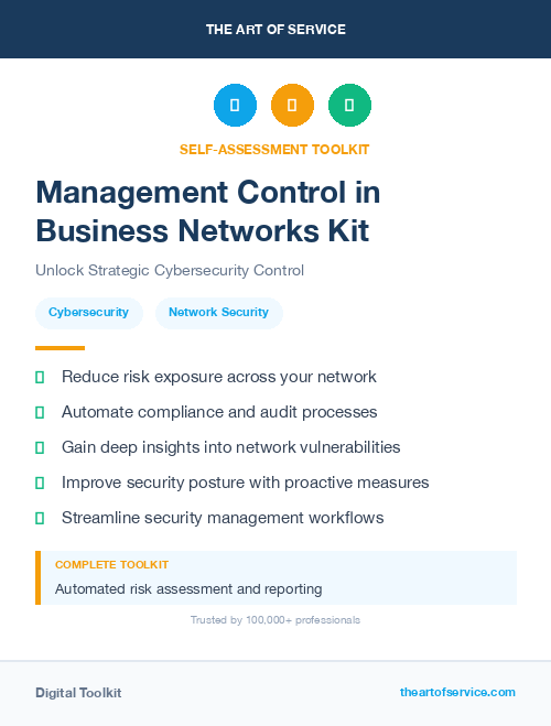 Management Control in Business Networks Kit