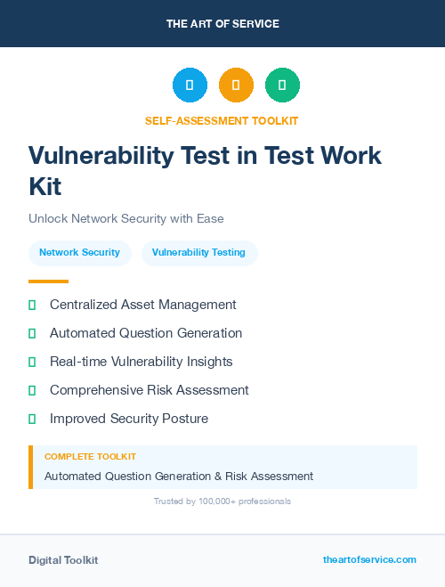 Vulnerability Test in Test Work Kit