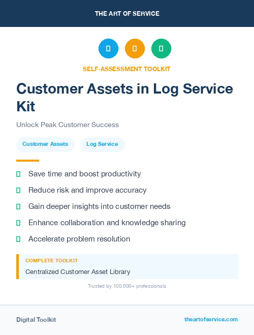 Customer Assets in Log Service Kit