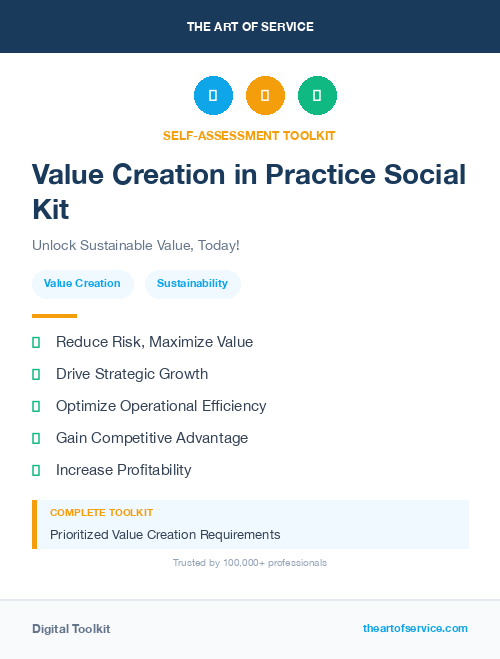 Value Creation in Practice Social Kit