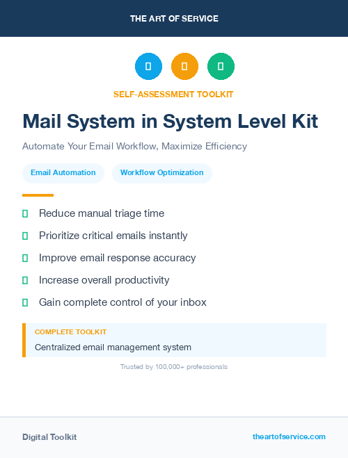 Mail System in System Level Kit