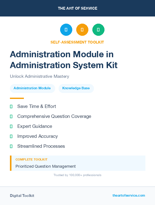 Administration Module in Administration System Kit