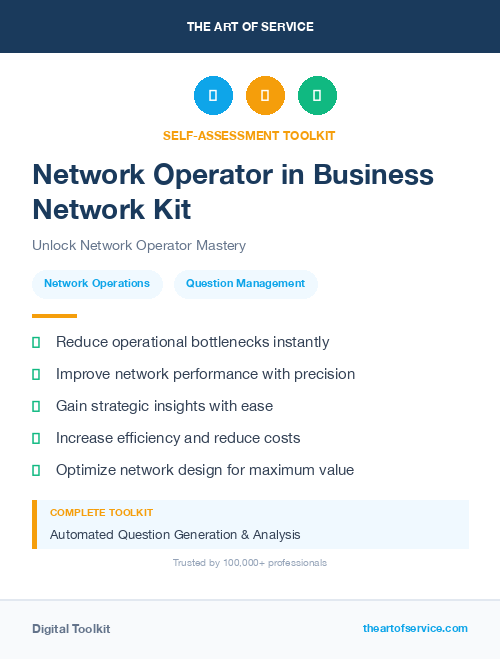 Network Operator in Business Network Kit