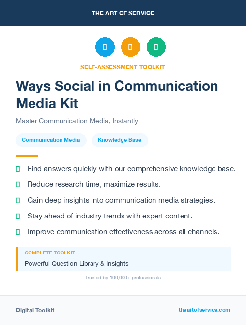 Ways Social in Communication Media Kit