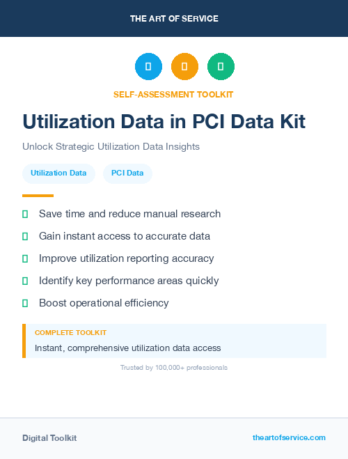 Utilization Data in PCI Data Kit