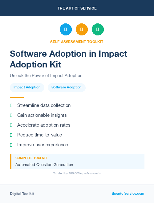 Software Adoption in Impact Adoption Kit