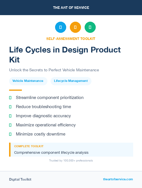 Life Cycles in Design Product Kit
