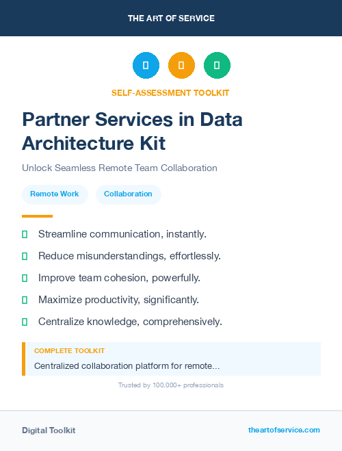 Partner Services in Data Architecture Kit