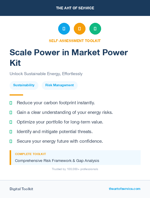Scale Power in Market Power Kit