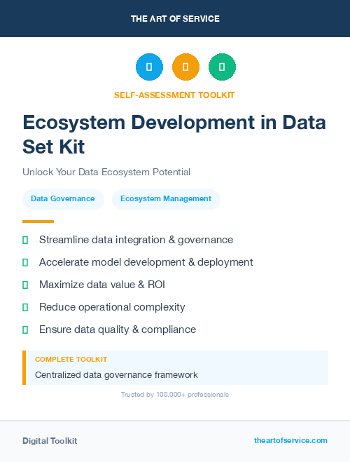 Ecosystem Development in Data Set Kit