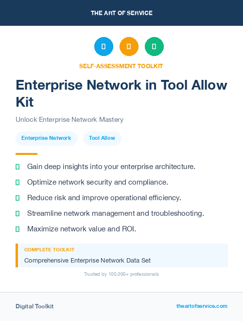 Enterprise Network in Tool Allow Kit