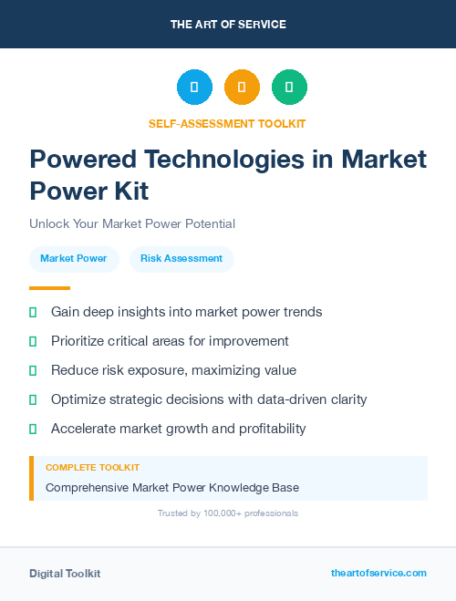 Powered Technologies in Market Power Kit