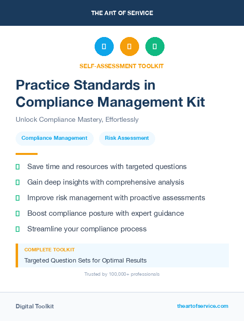 Practice Standards in Compliance Management Kit
