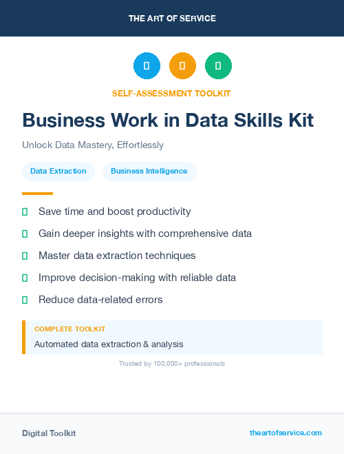Business Work in Data Skills Kit