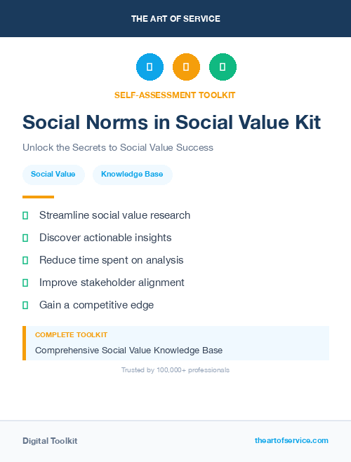 Social Norms in Social Value Kit