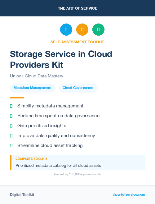 Storage Service in Cloud Providers Kit