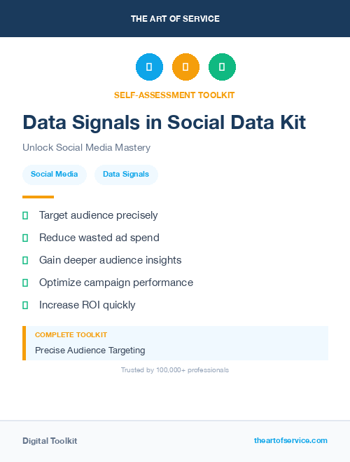 Data Signals in Social Data Kit