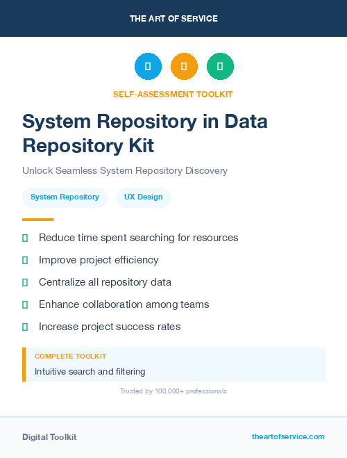 System Repository in Data Repository Kit