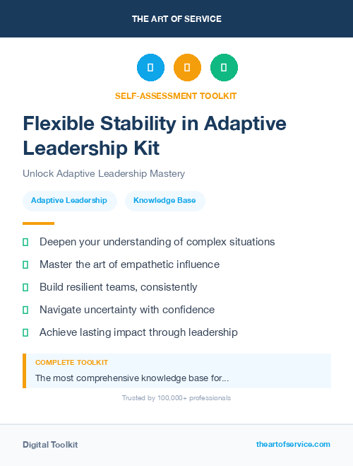 Flexible Stability in Adaptive Leadership Kit