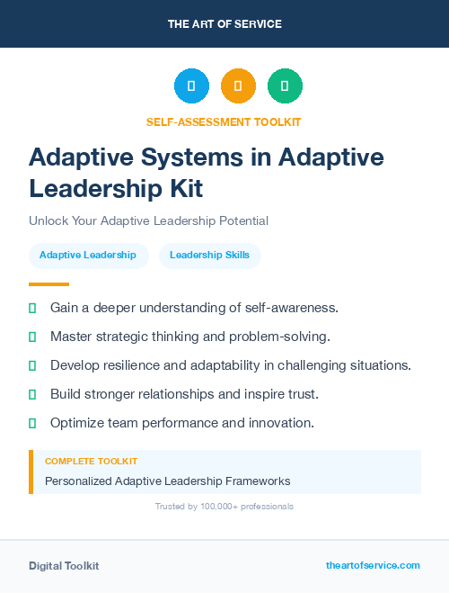 Adaptive Systems in Adaptive Leadership Kit