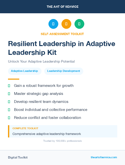 Resilient Leadership in Adaptive Leadership Kit